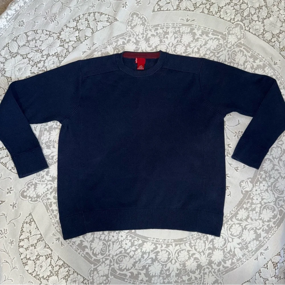 Levi's Men's Deep Blue Cotton Crewneck Sweater Size‎ Large